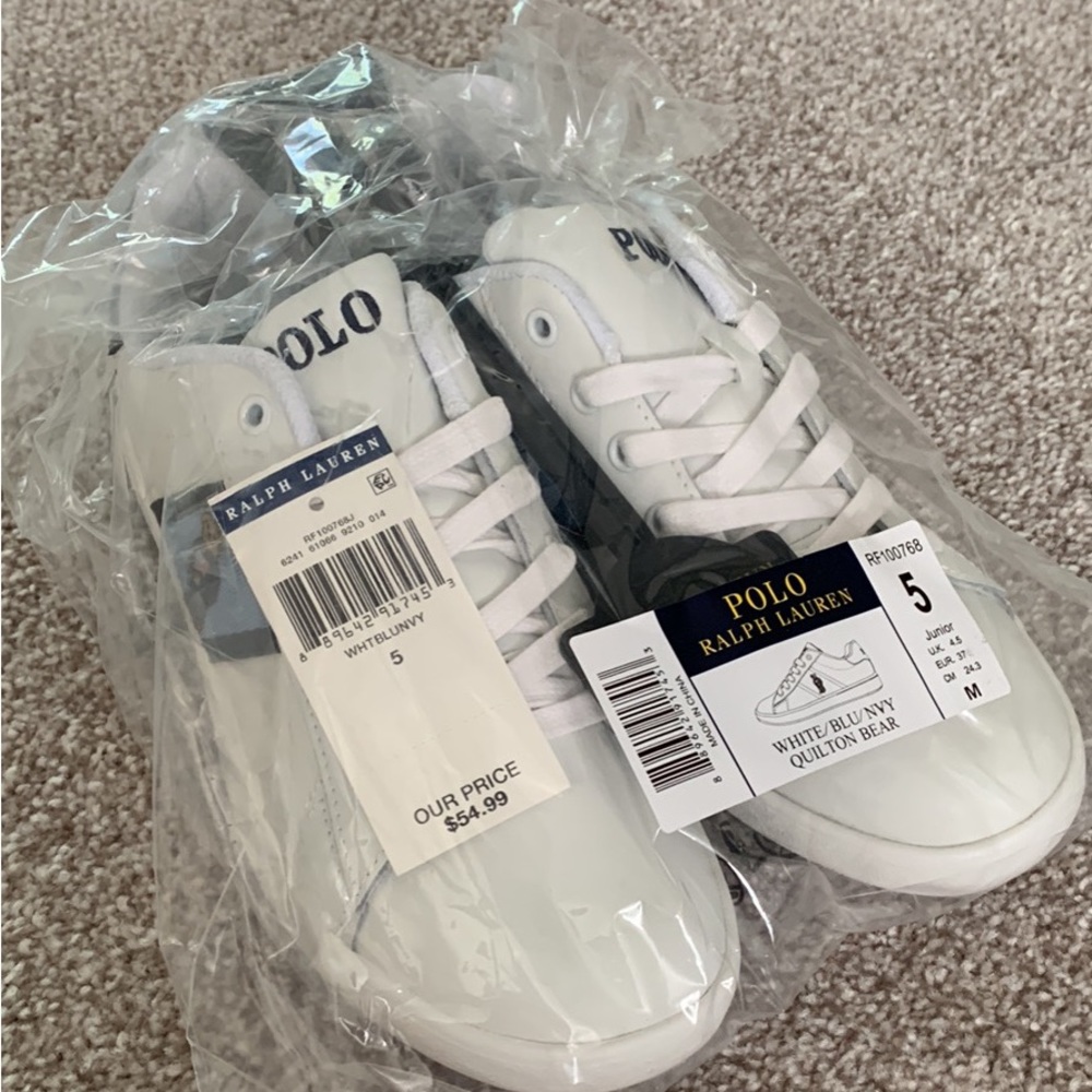 Polo Ralph Lauren juniors size 5 sneakers